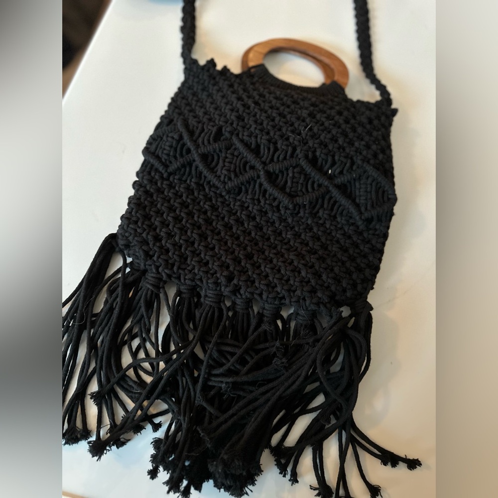 Danielle Nicole Macrame Handbag - image 7